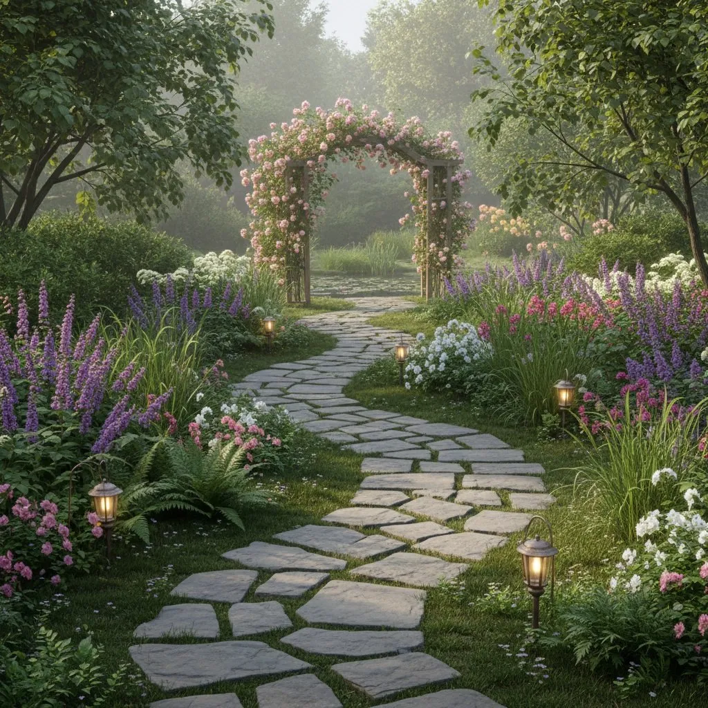 Устройство садовых дорожек