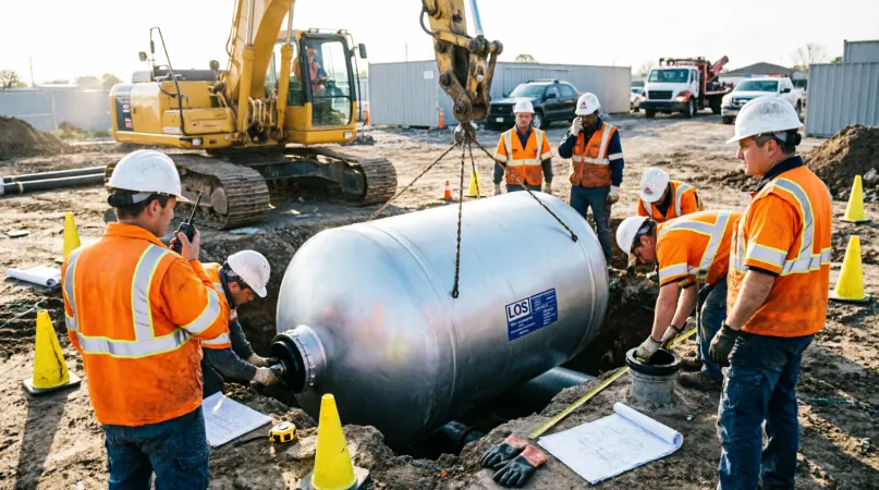 Монтаж систем канализации: установка септика для частного дома