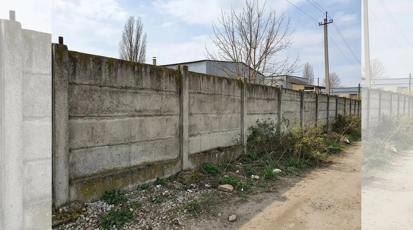 Устройство железобетонного забора