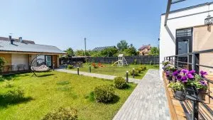 Дом «Латте» с плоской кровлей в деревне Свитино Наро-Фоминского района Московской области