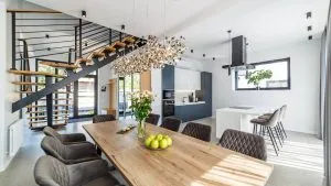 Дом «Латте» с плоской кровлей в деревне Свитино Наро-Фоминского района Московской области