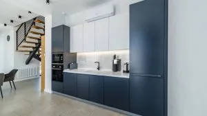 Дом «Латте» с плоской кровлей в деревне Свитино Наро-Фоминского района Московской области