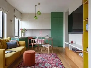 Дизайнерский ремонт однокомнатной квартиры в ЖК «Level Нагатинская» в Москве Дизайнерский ремонт однокомнатной квартиры в ЖК «Level Нагатинская» в Москве