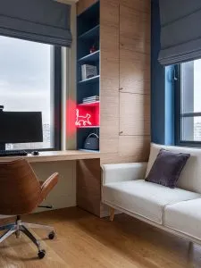 Дизайнерский ремонт однокомнатной квартиры в ЖК «Level Нагатинская» в Москве Дизайнерский ремонт однокомнатной квартиры в ЖК «Level Нагатинская» в Москве