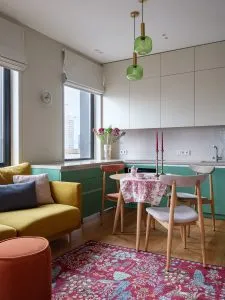 Дизайнерский ремонт однокомнатной квартиры в ЖК «Level Нагатинская» в Москве Дизайнерский ремонт однокомнатной квартиры в ЖК «Level Нагатинская» в Москве